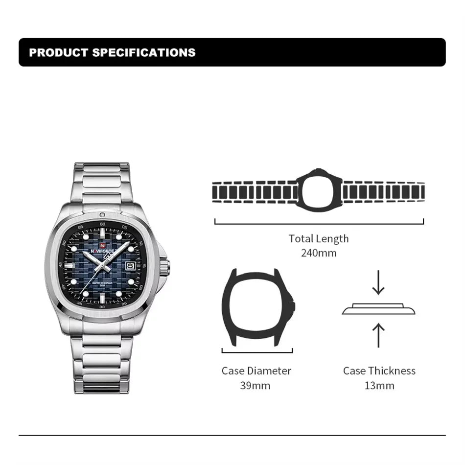 Мужские деловые модные часы