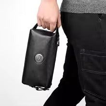 Мужская дизайнерская сумка-клатч из мягкой PU-кожи