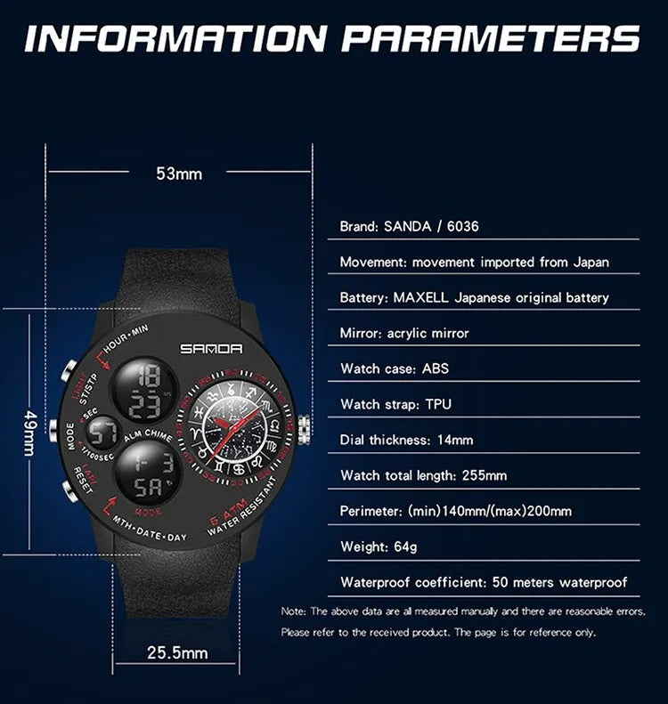 Мужские превосходные креативные часы