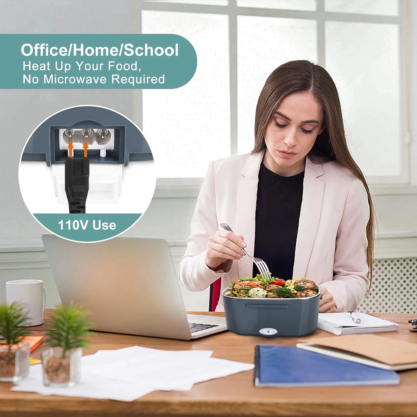 Электрический ланч-бокс с быстрым подогревом