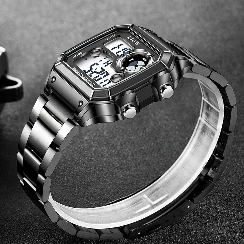 Мужские водонепроницаемые цифровые часы