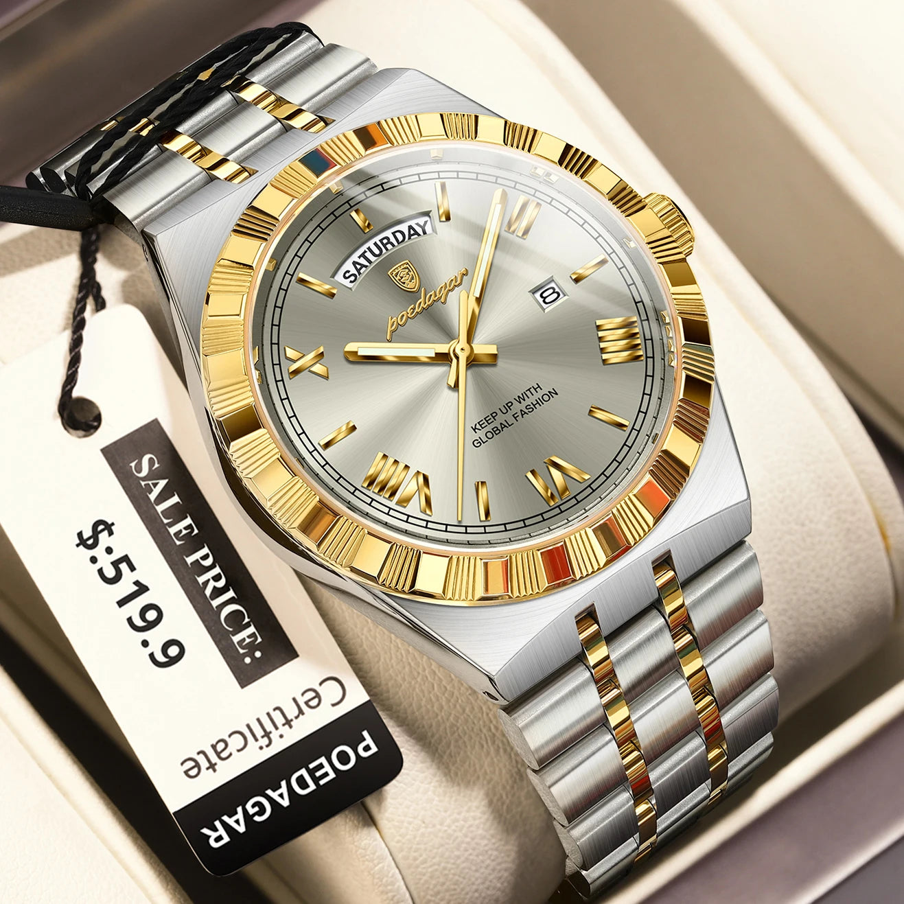 Мужские часы с роскошным дизайном