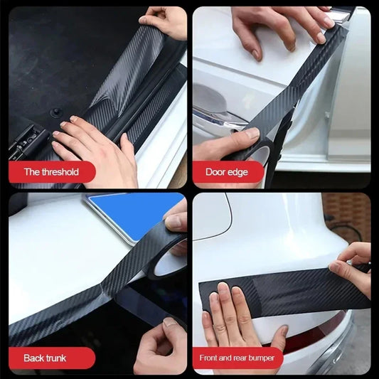 3D наклейка из углеродного волокна (7 см x 3 м)