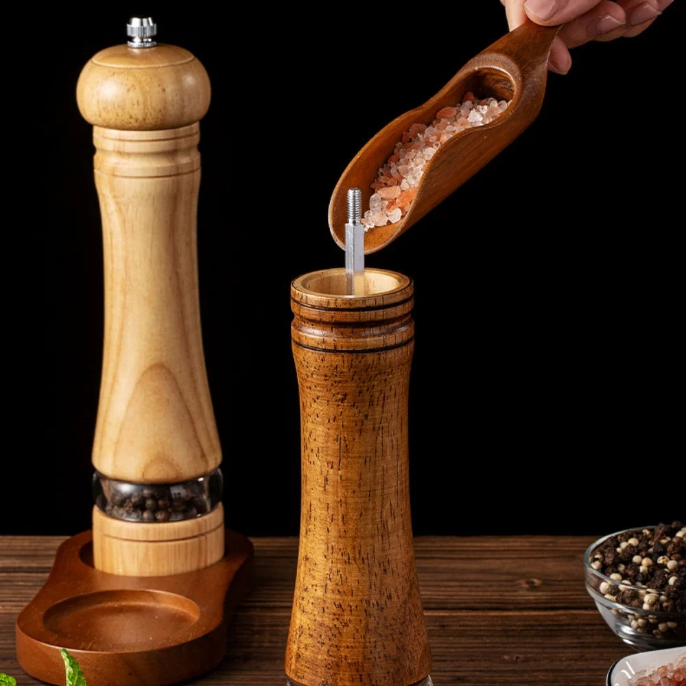 Мельница для перца ручная деревянная