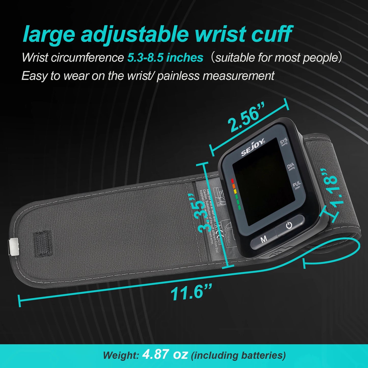 Автоматический запястный тонометр с LED-дисплеем