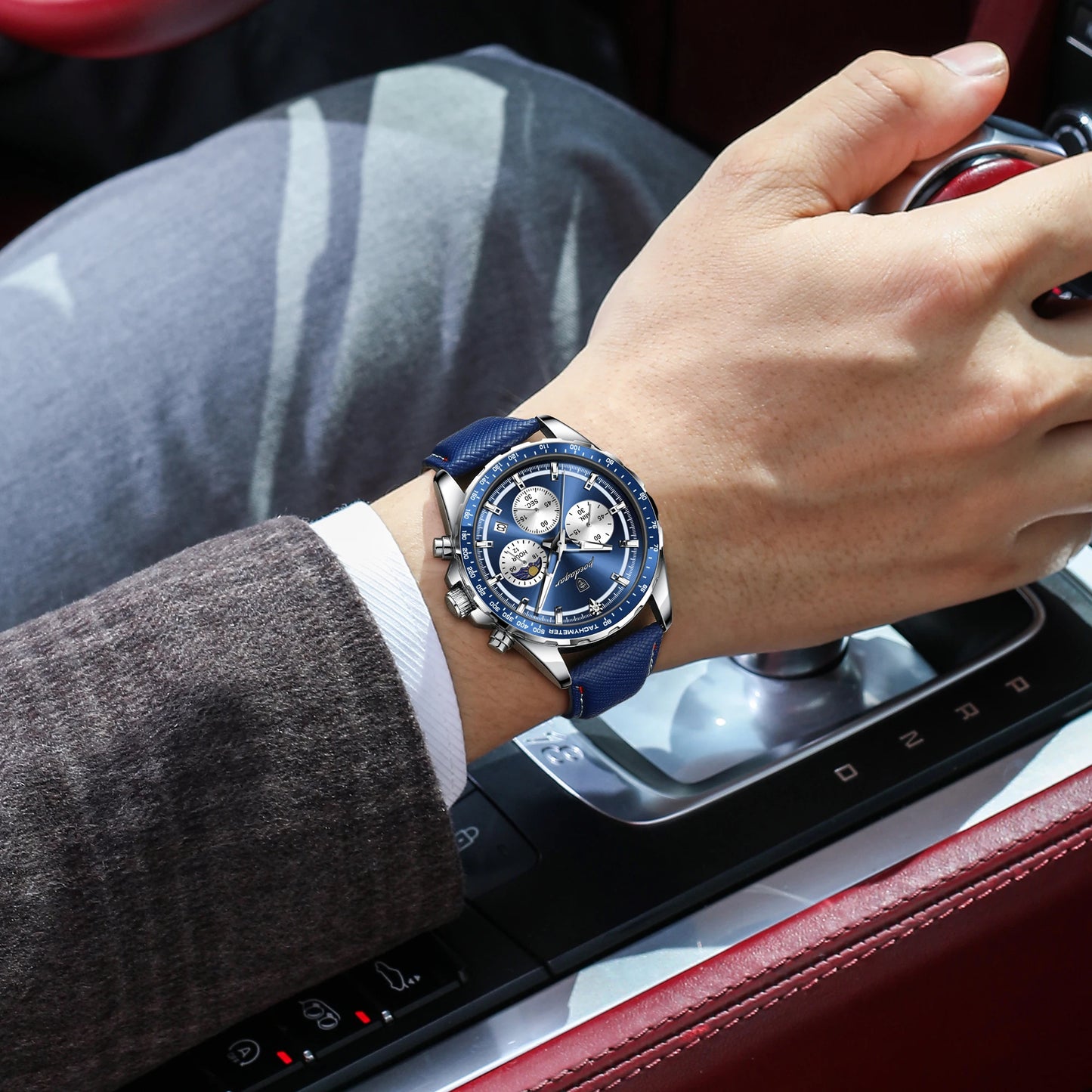 Модные мужские часы-хронограф