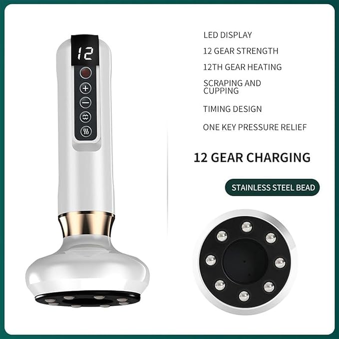 Электрический вакуумный массажёр с эффектом вакуумной аспирации