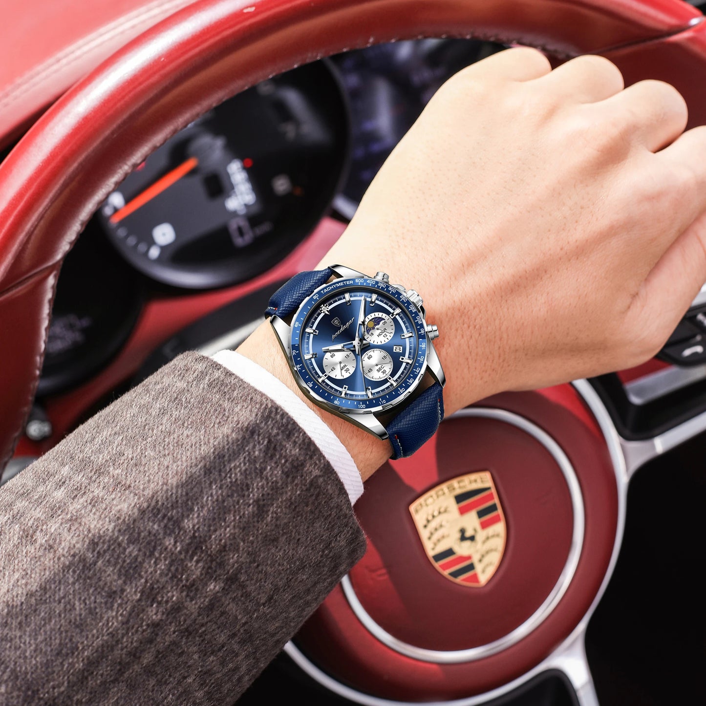 Модные мужские часы-хронограф