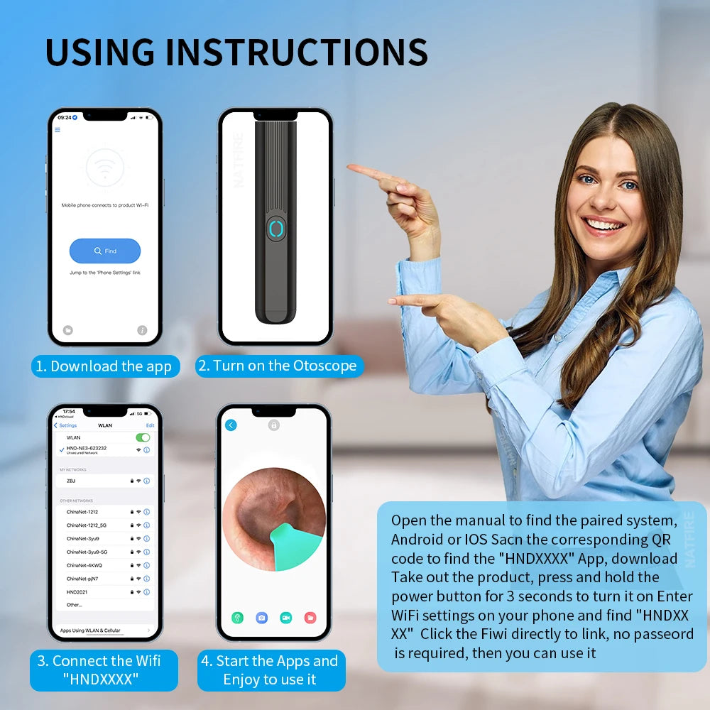 Устройство для очистки ушей с мини-камерой