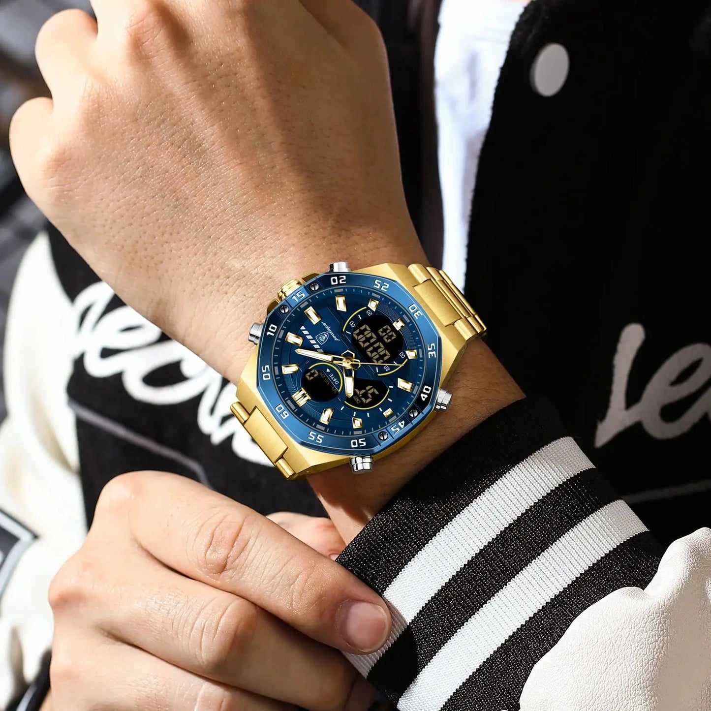 Светящиеся водонепроницаемые мужские часы