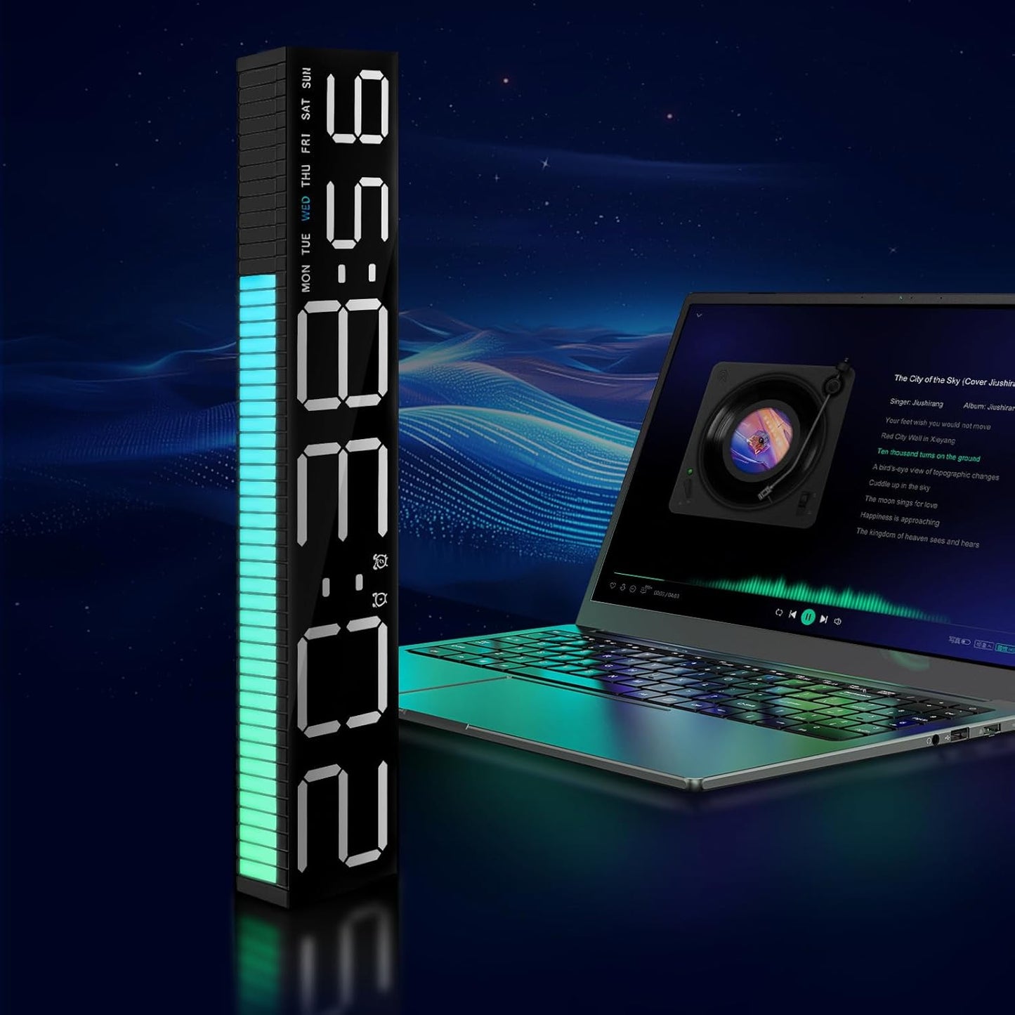 LED-будильник с функцией цветного ритма