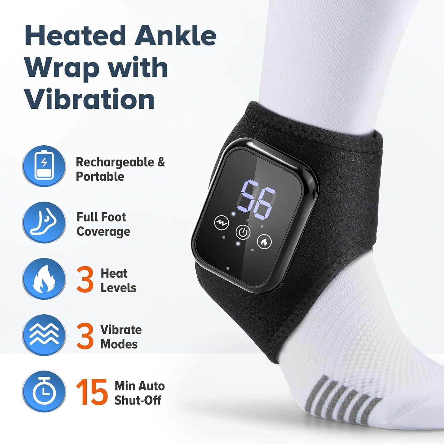 Электрический массажёр с подогревом для лодыжки