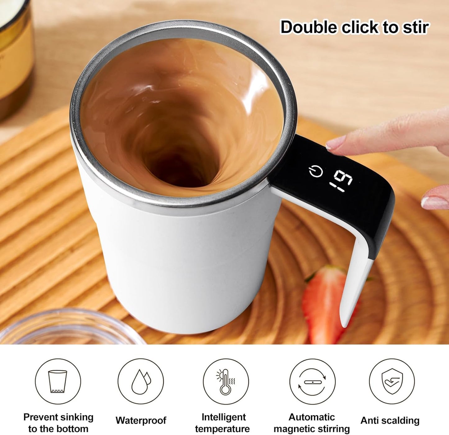 Электрические кружки для кофе с автоматическим перемешиванием