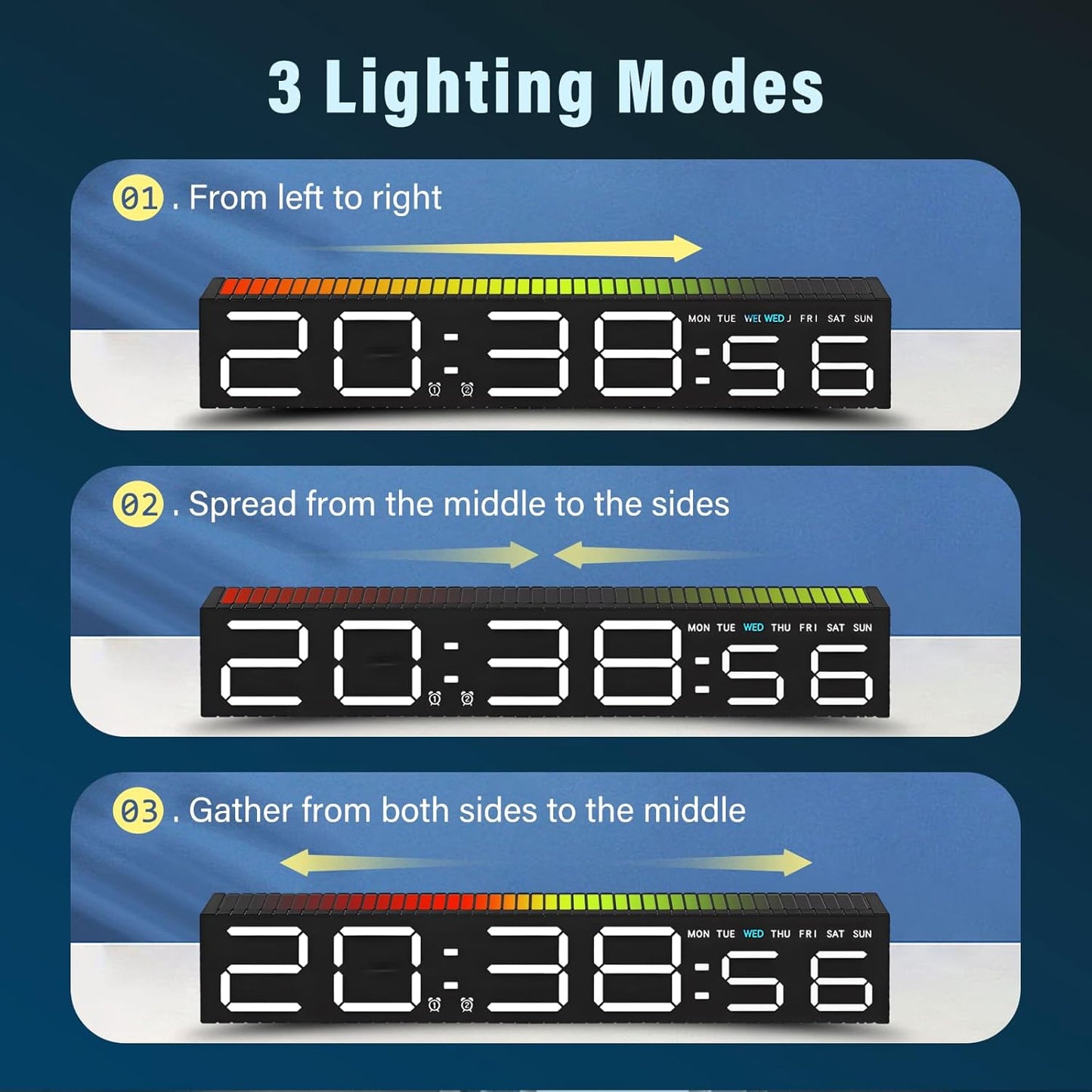 LED-будильник с функцией цветного ритма