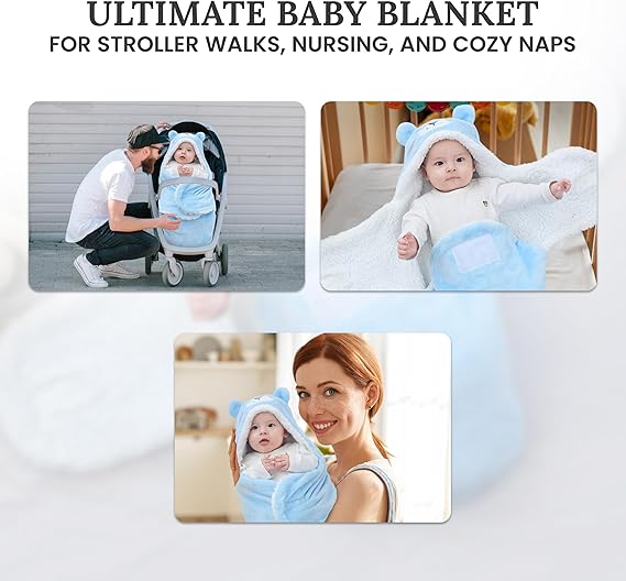 Мягкое детское одеяльце 0–9 месяцев