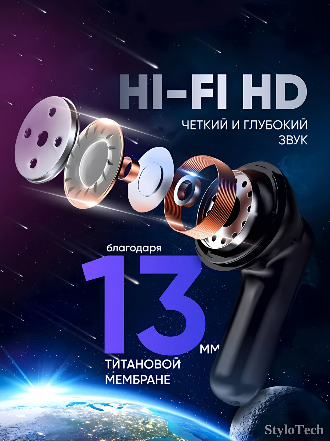 Беспроводные сенсорные наушники Pro
