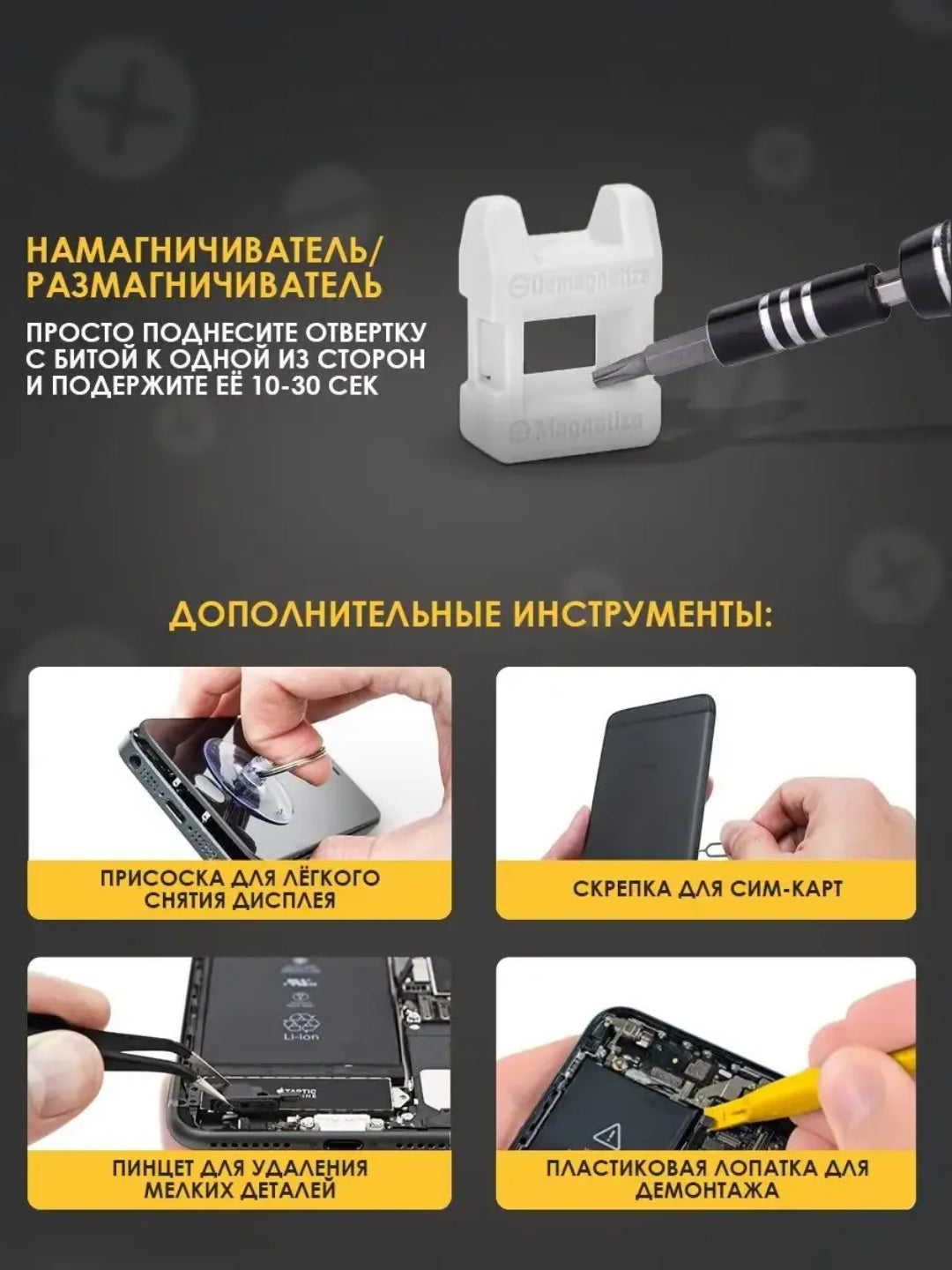 Профессиональный набор отвёрток 115-в-1