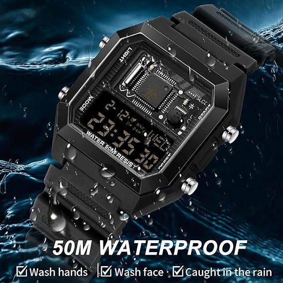 Многофункциональные электронные мужские часы