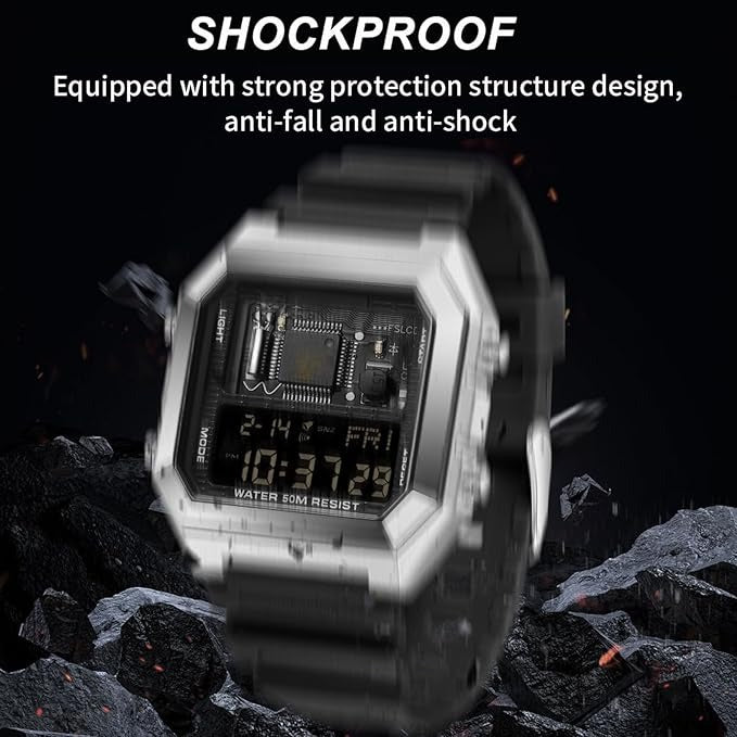 Многофункциональные электронные мужские часы