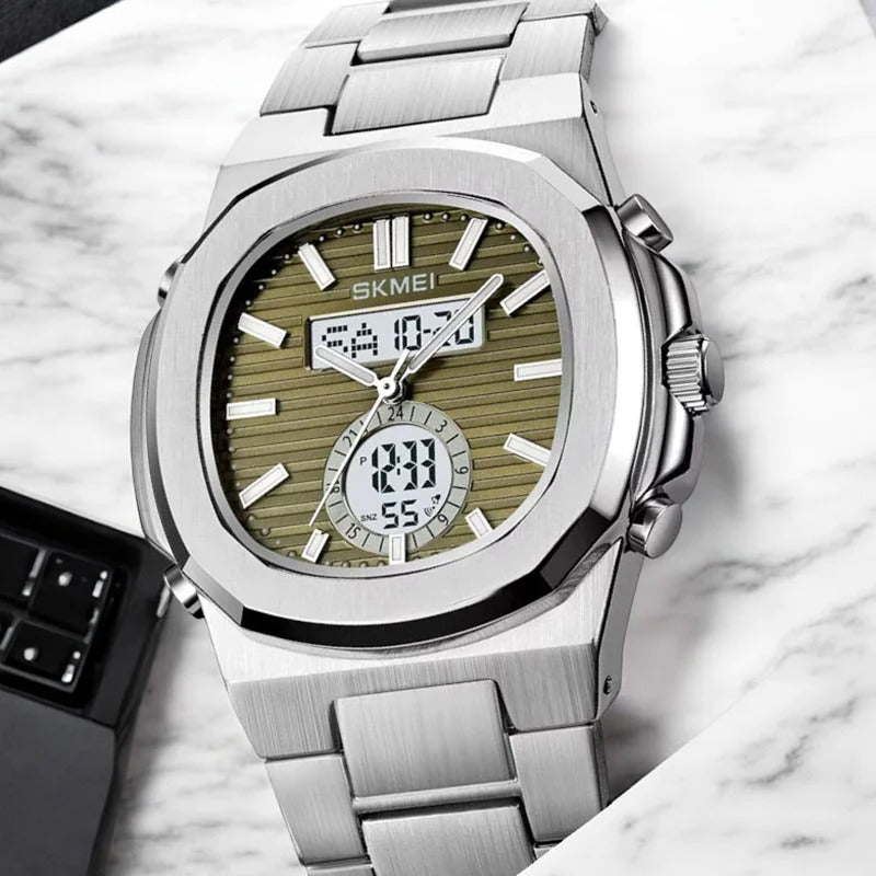 Мужские электронные аналоговые часы