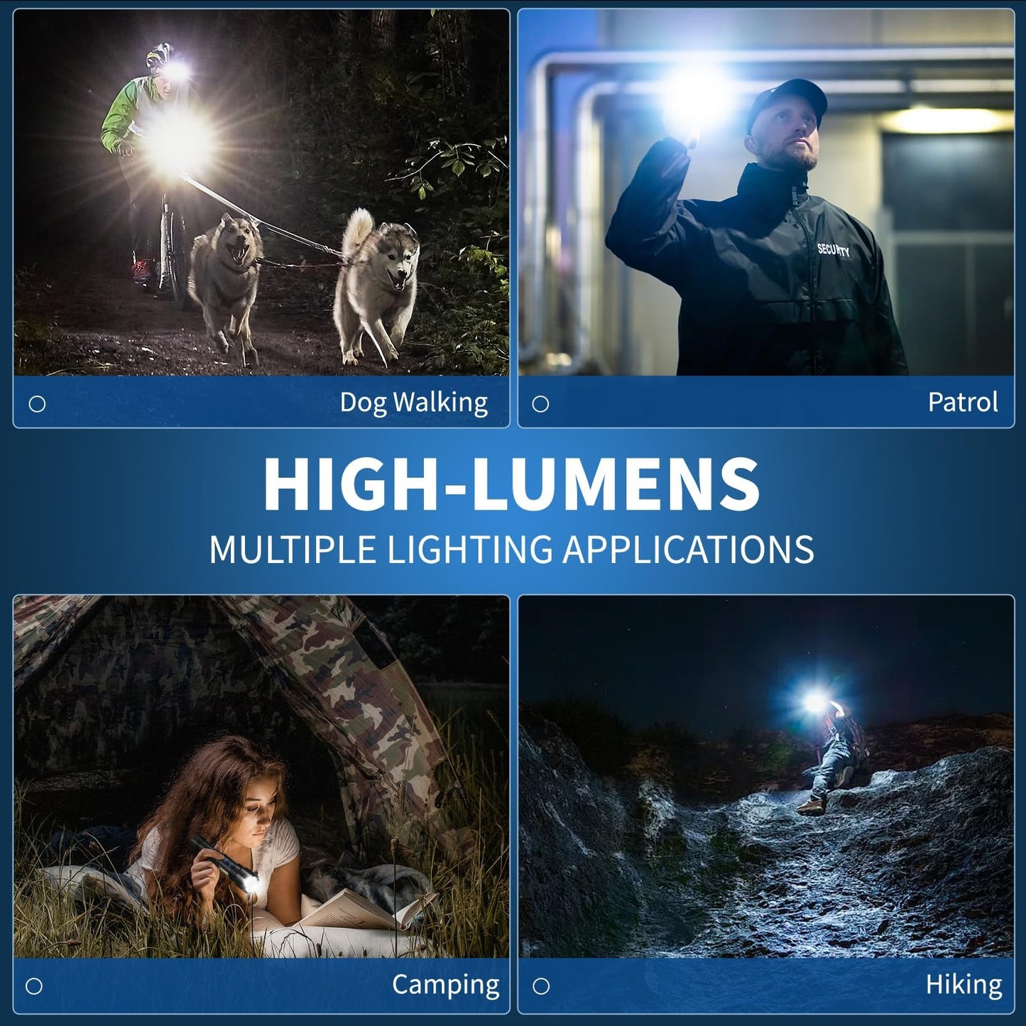 Солнечный светодиодный фонарик с боковой подсветкой