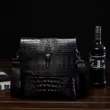 Сумка через плечо из PU-кожи с крокодиловым узором