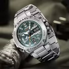 Мужские цифровые часы с двойным отображением