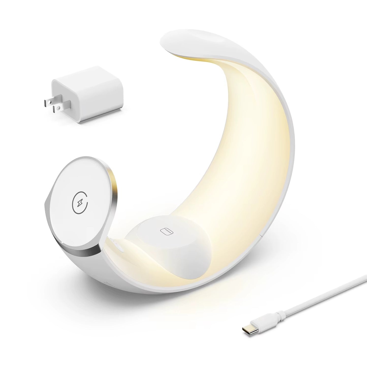 Беспроводное зарядное устройство 4-в-1 для телефона в форме луны