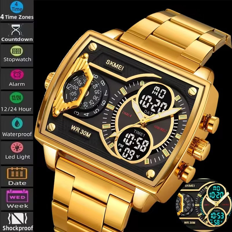 Мужские часы с несколькими часовыми поясами