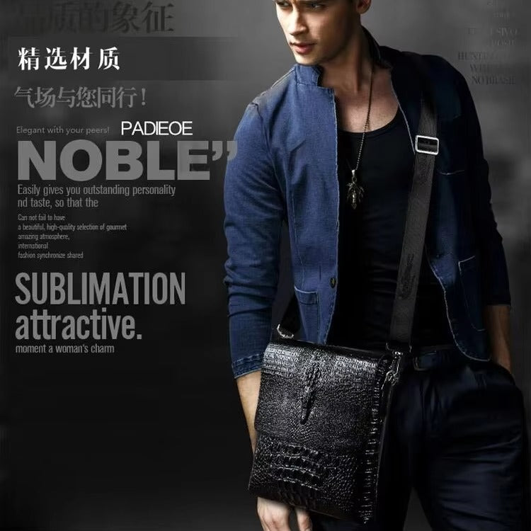 Сумка через плечо из PU-кожи с крокодиловым узором