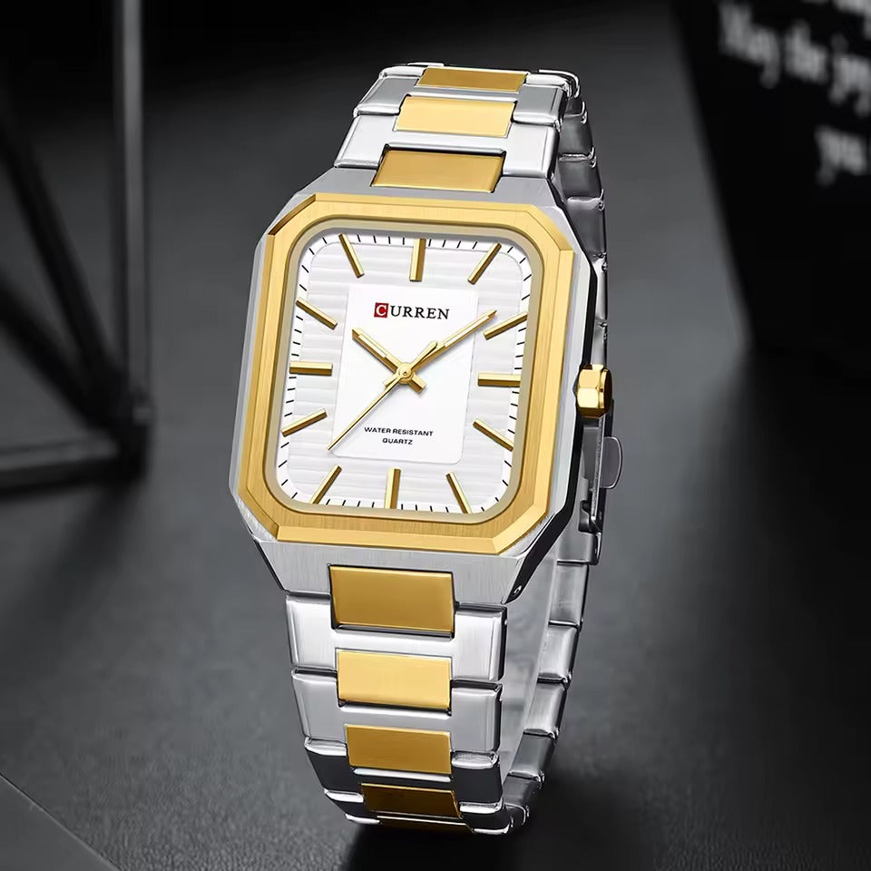 Квадратные стальные часы для мужчин