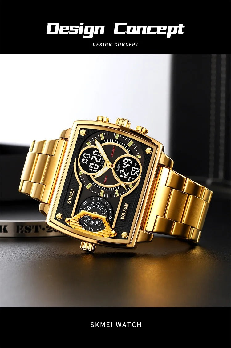 Мужские часы с несколькими часовыми поясами