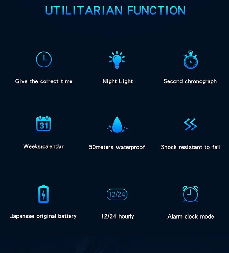 Мужские превосходные креативные часы