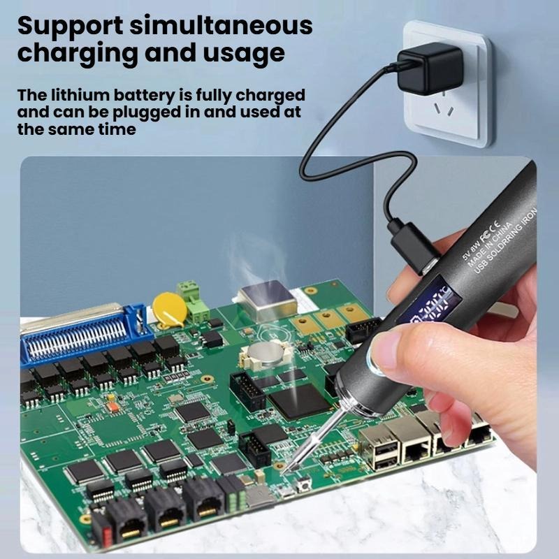 Портативный и перезаряжаемый USB-паяльник 5V 8W