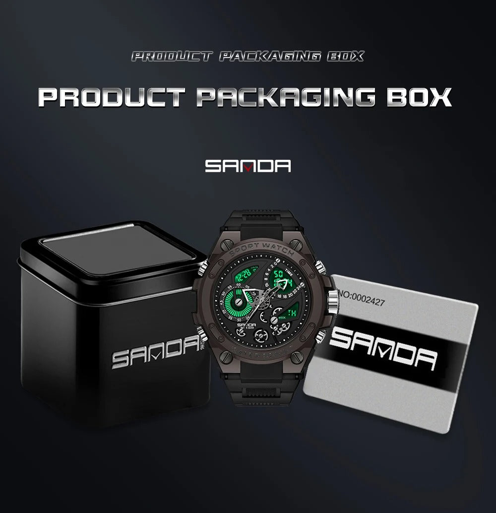 Многофункциональные электронные часы для мужчин