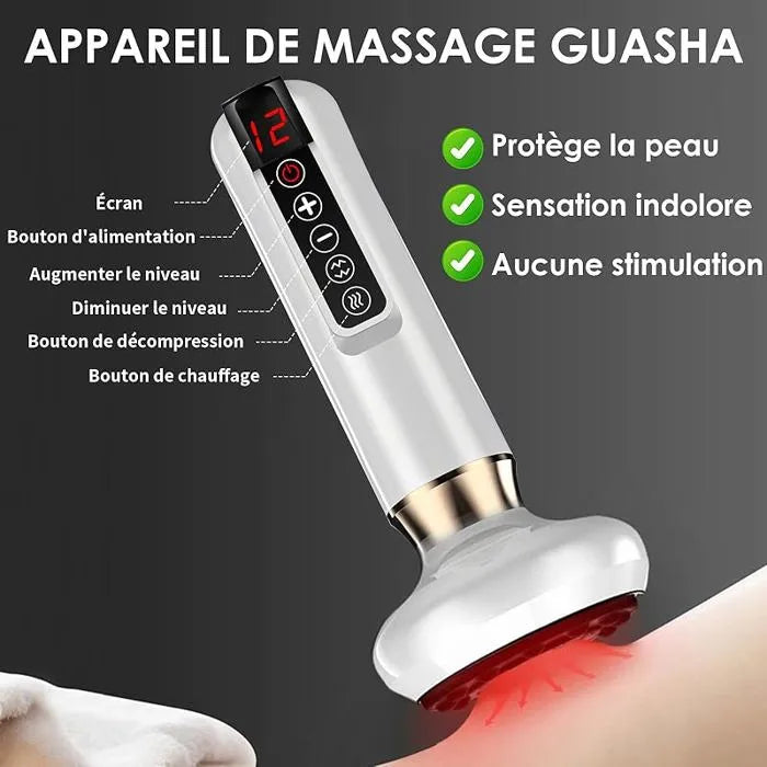 Электрический вакуумный массажёр с эффектом вакуумной аспирации