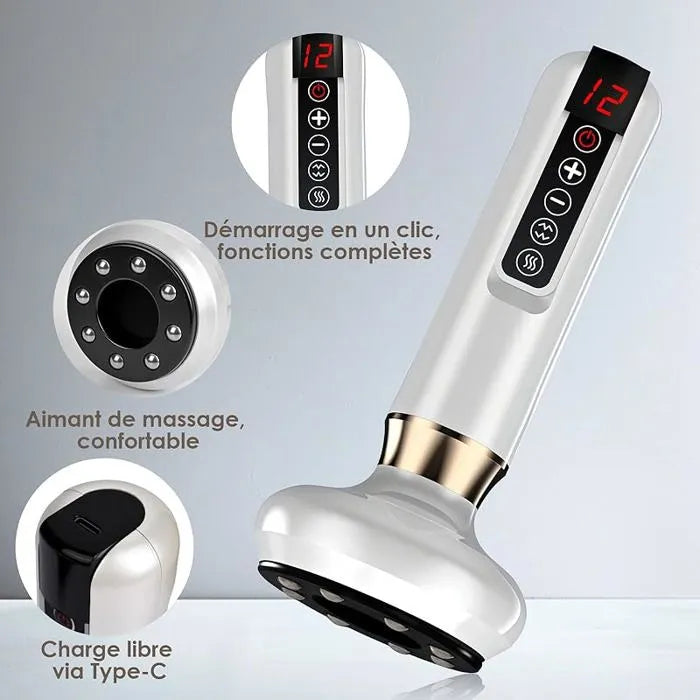 Электрический вакуумный массажёр с эффектом вакуумной аспирации