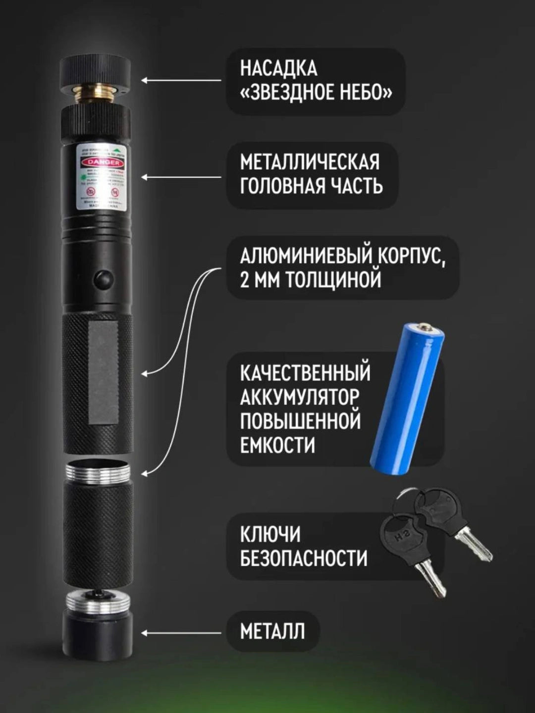 Тактический лазер 303-Max дальнего действия