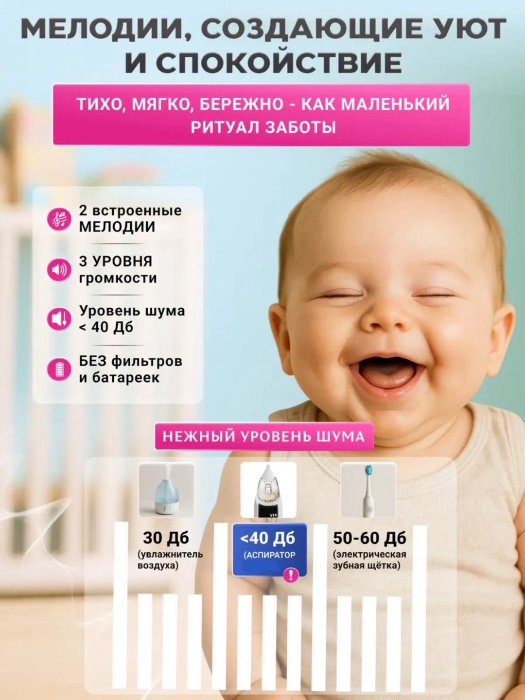 Электрический аспиратор для новорождённых