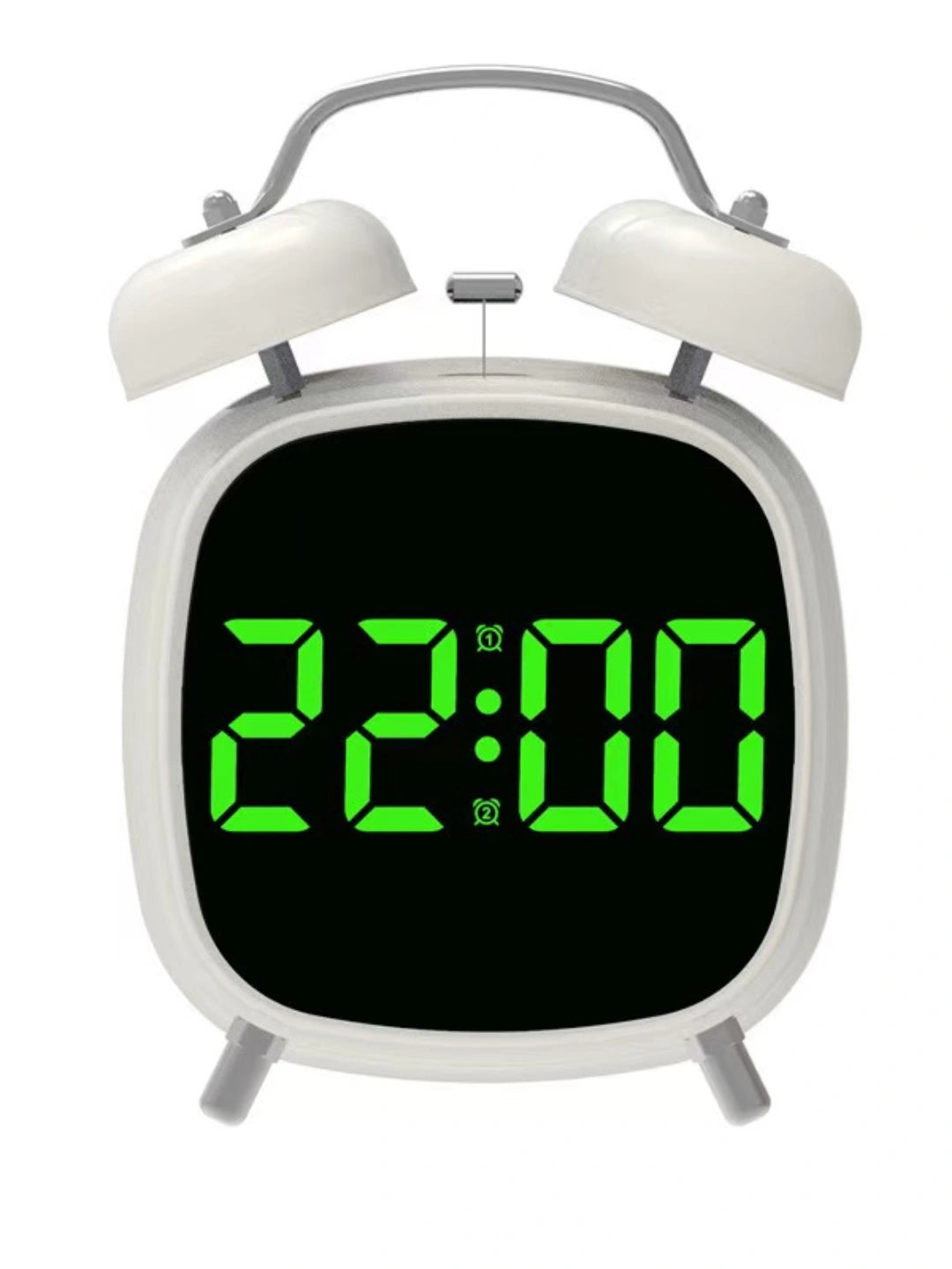 Светодиодный ретро-будильник с двойным сигналом и функцией повтора Snooze