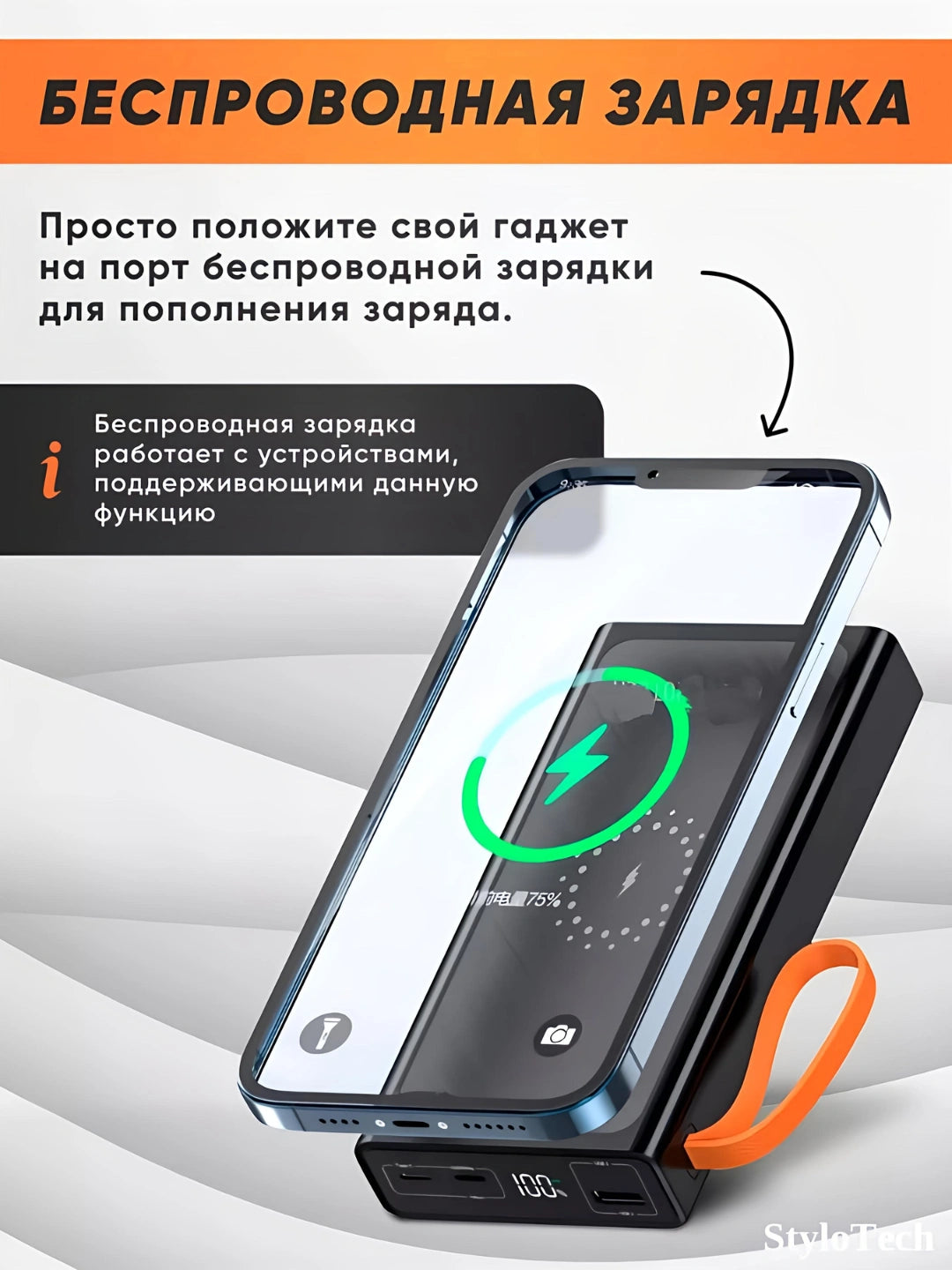 Внешний аккумулятор 5-в-1 универсальность и мощность (10 000 мА·ч)