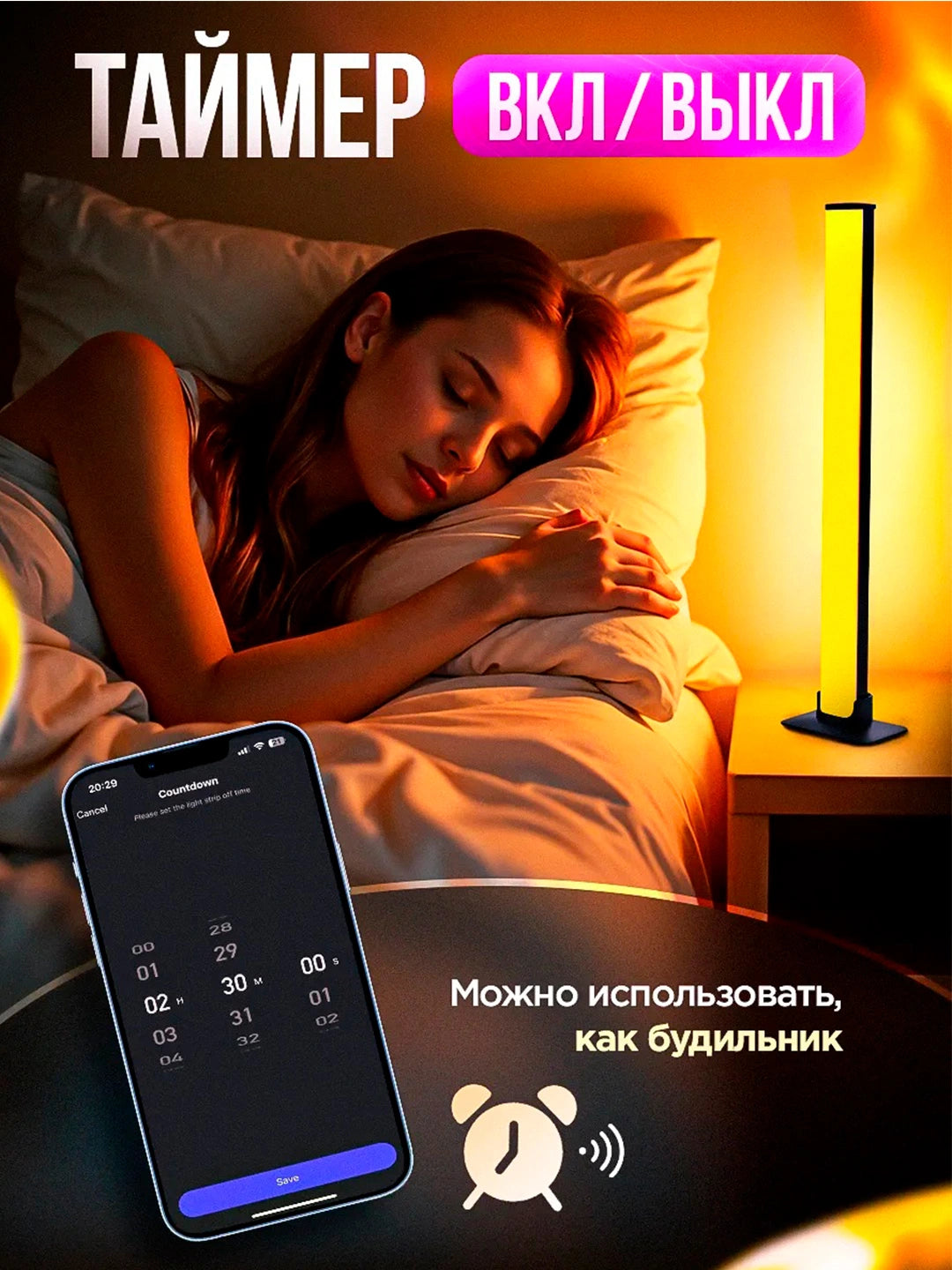 2 RGB лампы, домашнее освещение с пультом дистанционного управления