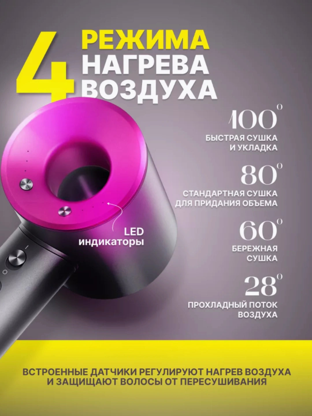 Профессиональный фен с ионизацией