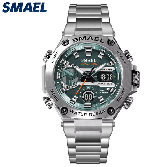 Мужские цифровые часы с двойным отображением